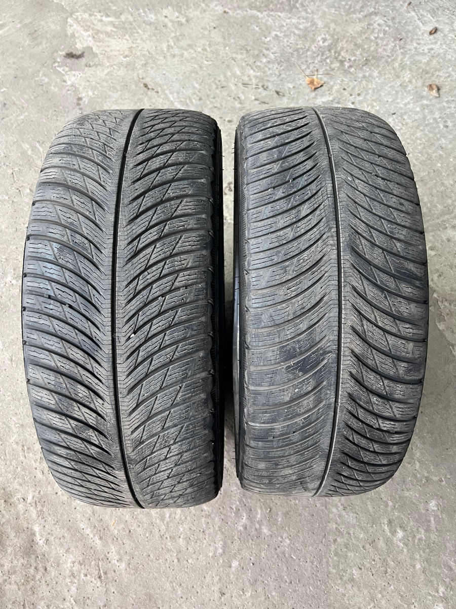 Продам 2 б.у шины 245/45 R18 Michelin Alpin 5 winter фото 0