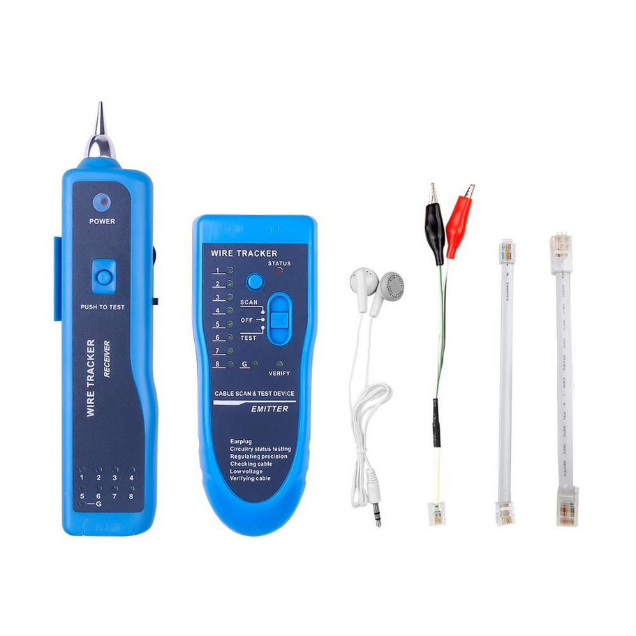 Тестер для кабеля Ethernet LAN проводов RJ45 RJ-11 foto 2