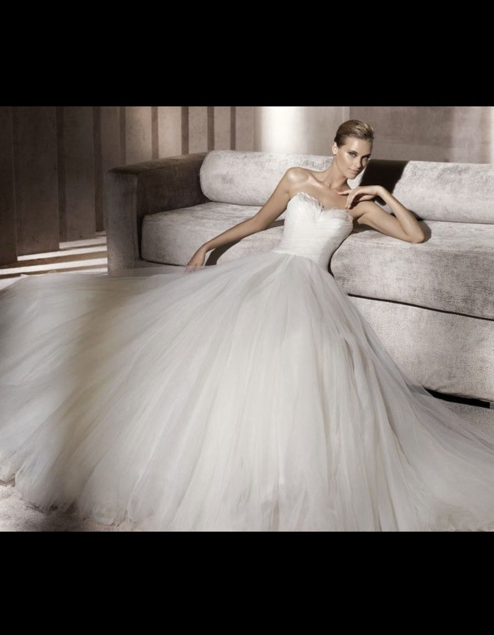 Шикарное свадебное платье pronovias, модель barbate, испания прокат, продажа foto 3