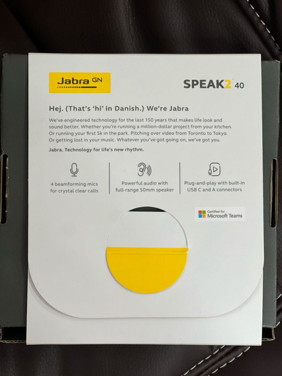 Jabra Speak2 40 - Спикерфон, полнодиапазонный 50-мм динамик и широкополосный звук foto 2