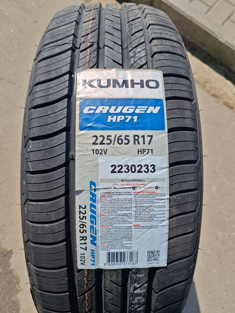 225/65R17 Kumho Koreea !! 225/65 R17 !! 225 65 17 !! 225/65/17 !! foto 0