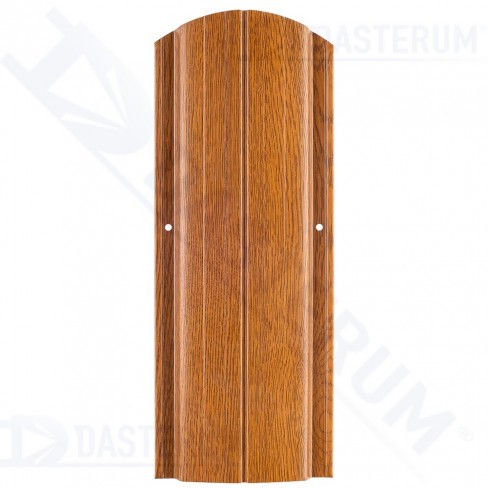 Șipcă metalică semirotundă cu imitare lemnului 115x1500mm foto 2