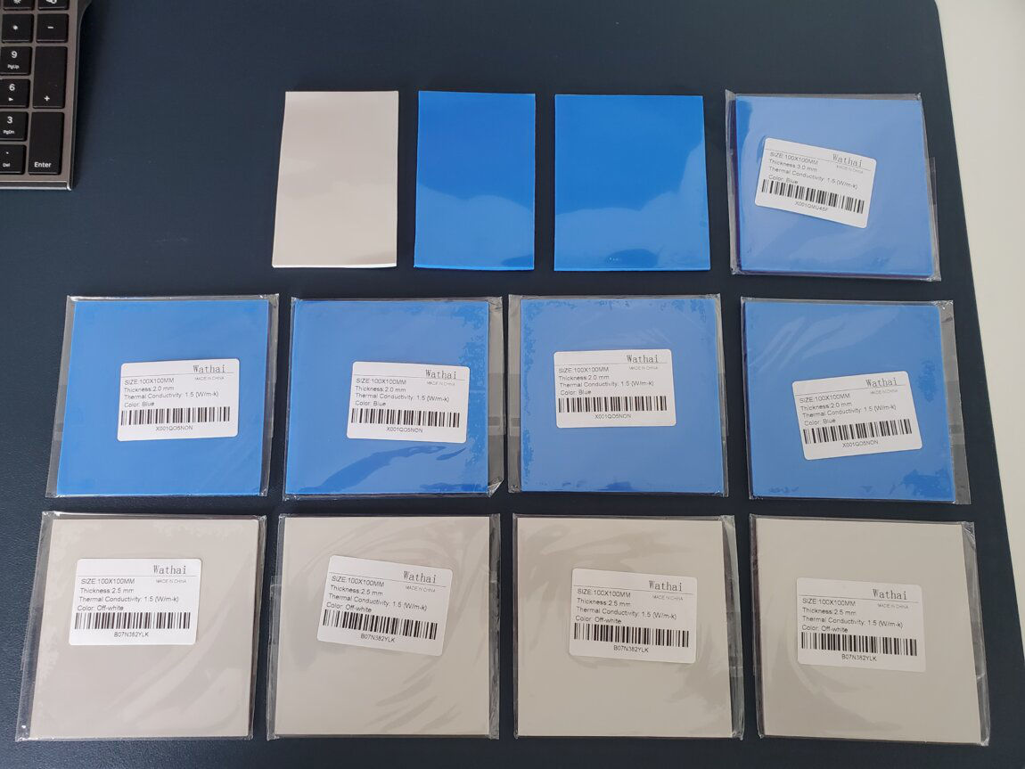 Термопрокладки 100x100mm / 2.0mm / 2.5mm / 3.0mm