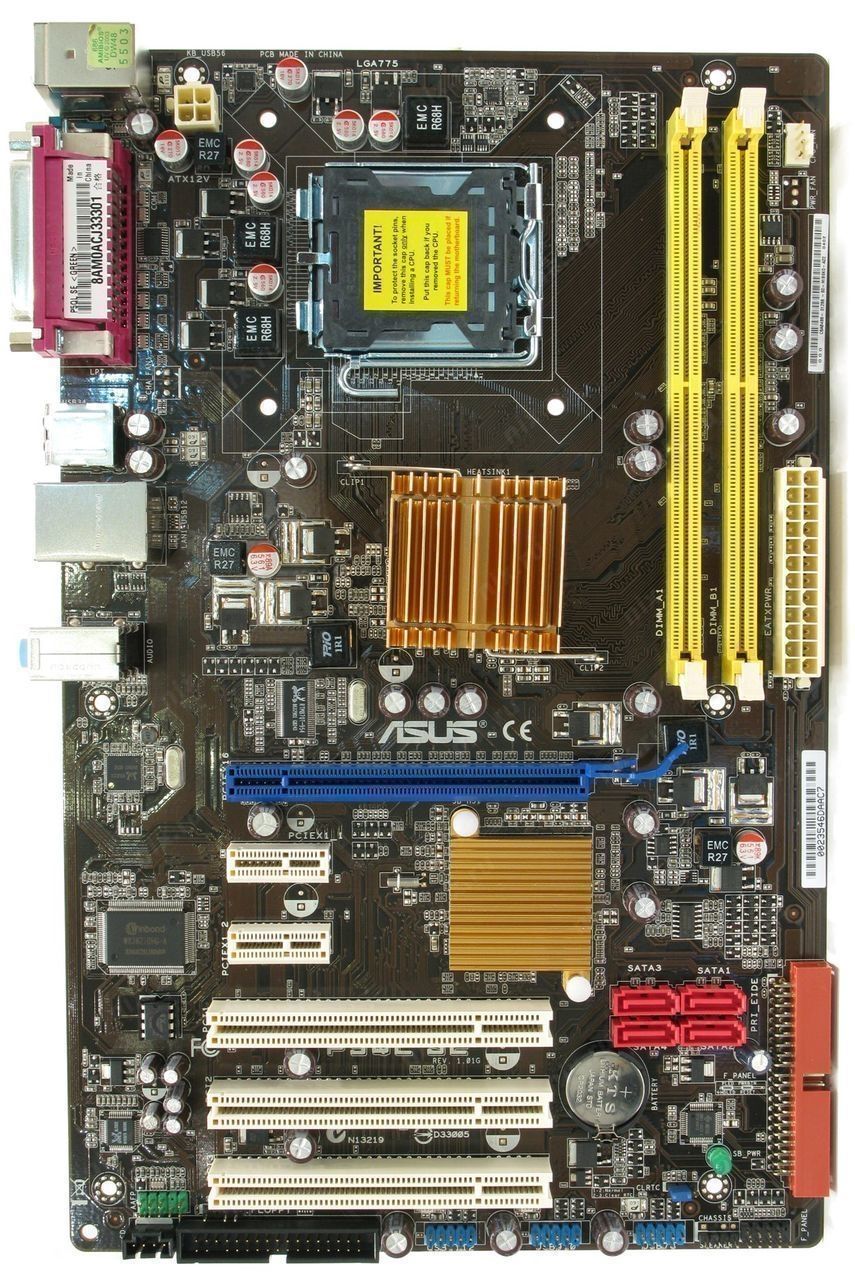 Carte Mère ASUS P5QL PRO Socket 775 - Rev 1.00G - DDR2 - ATX - Occasion Testée OK