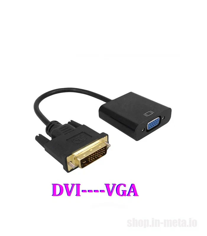 DVI to VGA Adapter, Cable 24+1 25 Pin DVI Male to 15 Pin VGA Female Video Converter foto 2