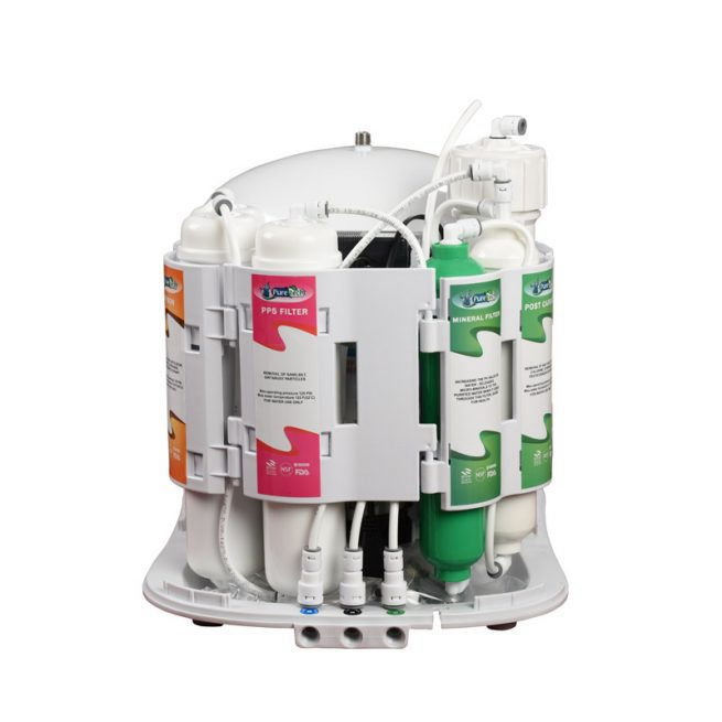 ND-RO75-CB Stație de filtrare cu osmoză inversă, 6 trepte, fara pompă, cu mineralizare, COMPACT foto 2