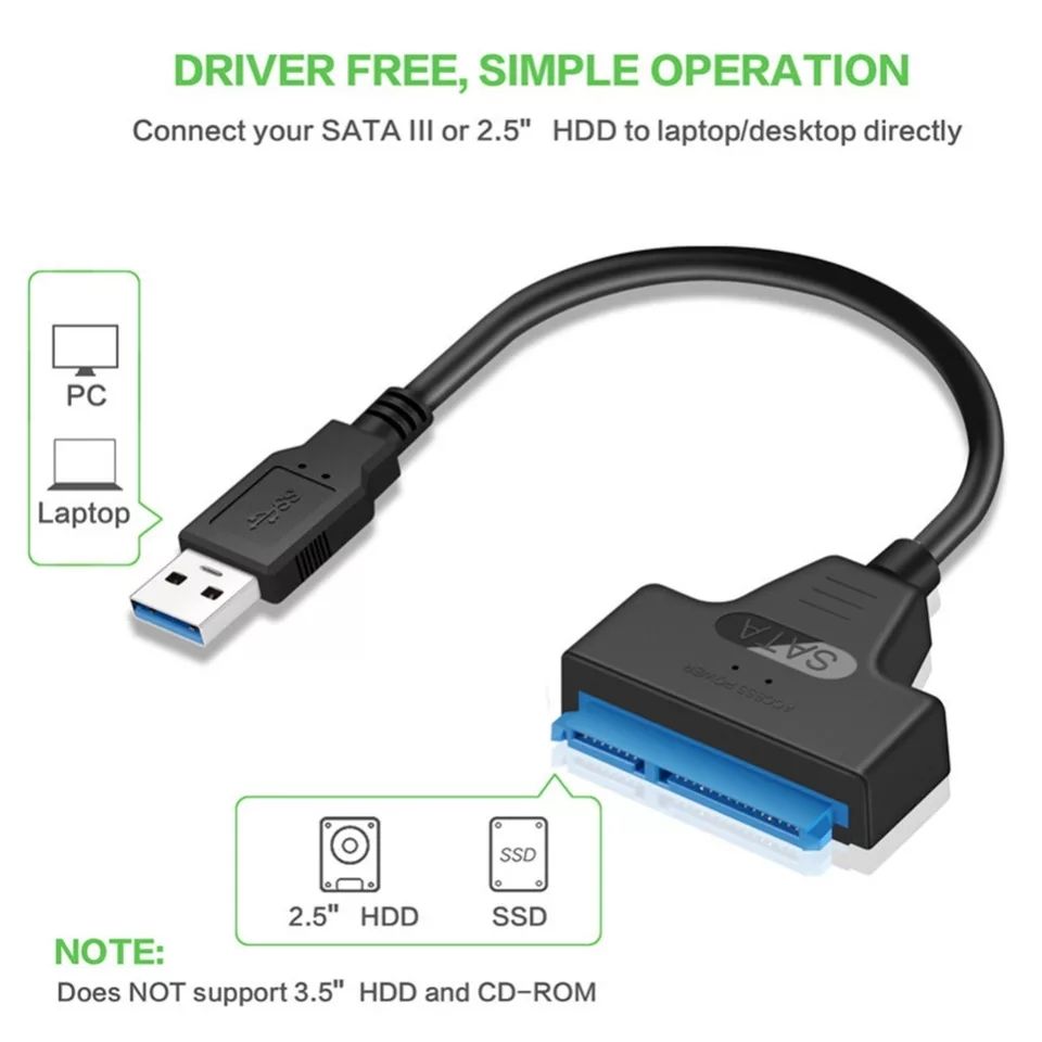 Переходник USB 3.0 к SATA III 2.5/3.5""Ssd/Hdd-140 -300 lei foto 6