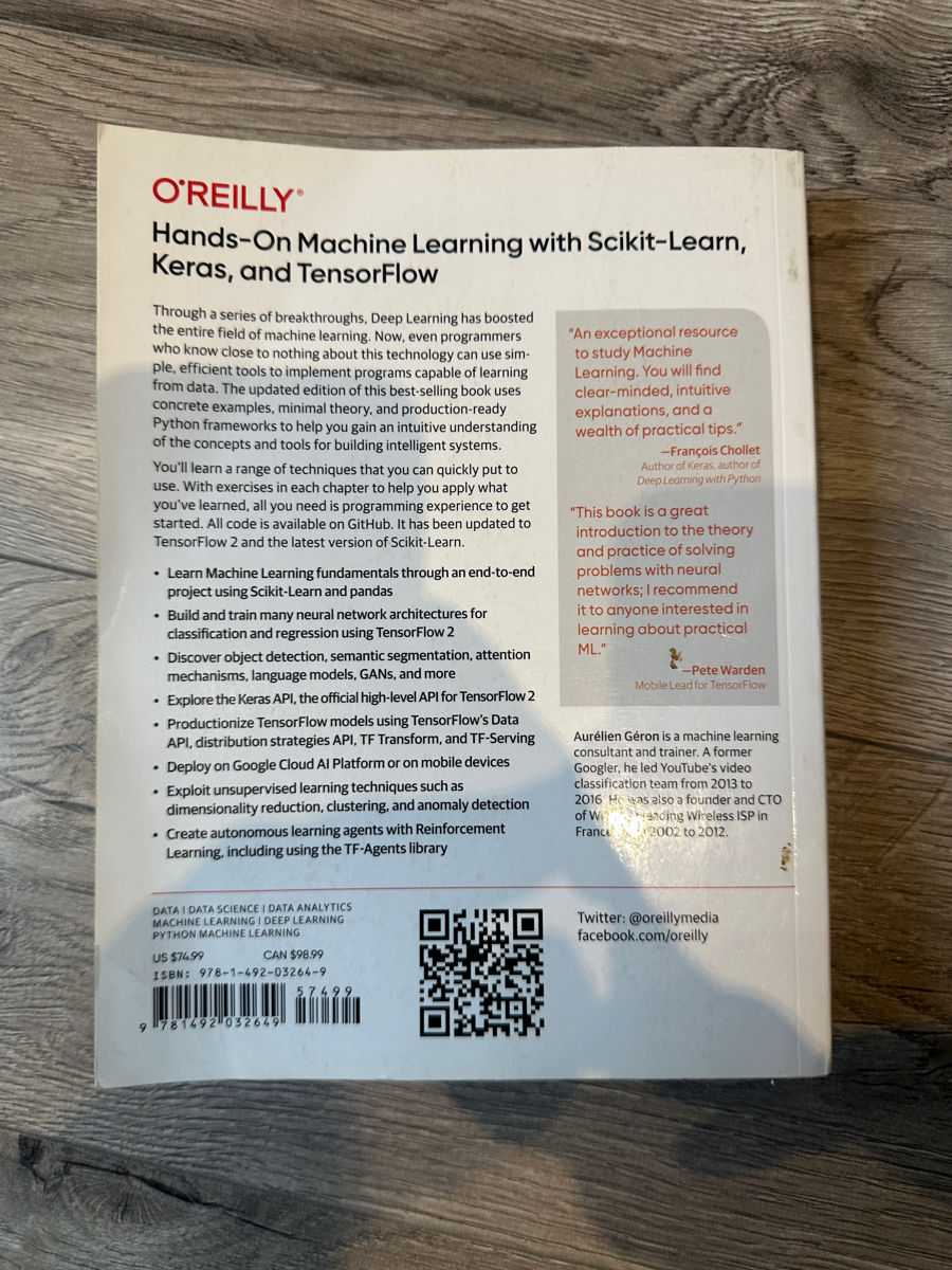 Hands-On Machine Learning with Scikit-Learn, Keras, and TensorFlow: Concepts, Tools, and Techniques foto 1