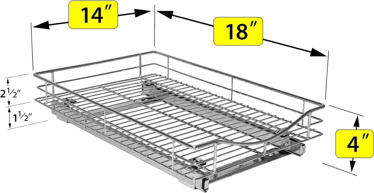 Органайзер для выдвижного шкафа lynk professional, 14 дюймов x 18 дюймов foto 4