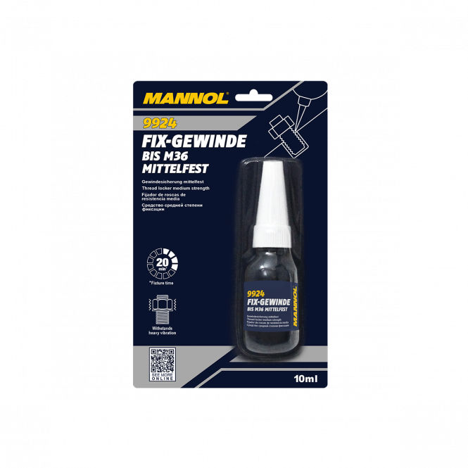 MANNOL 9924 Fix-Gewinde Mittelfest 10ml Фиксаторы резьбы (демонтируемый) foto 0