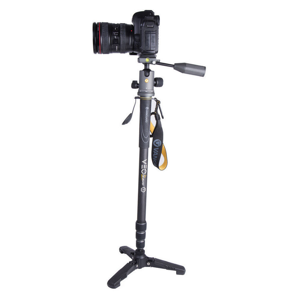 Monopod Vanguard Veo 2S Cm264Tbp, Carbon, 4Section, Foldable Feet