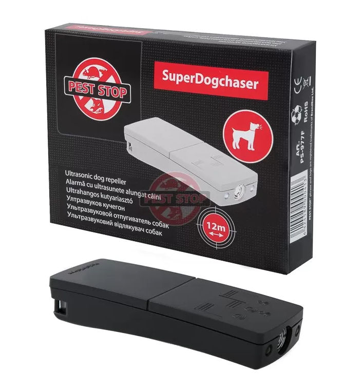 Repelant cu ultrasunete pentru câini SuperDog Chaser PS-977F Noul Super DogChaser este un pas înaint foto 0