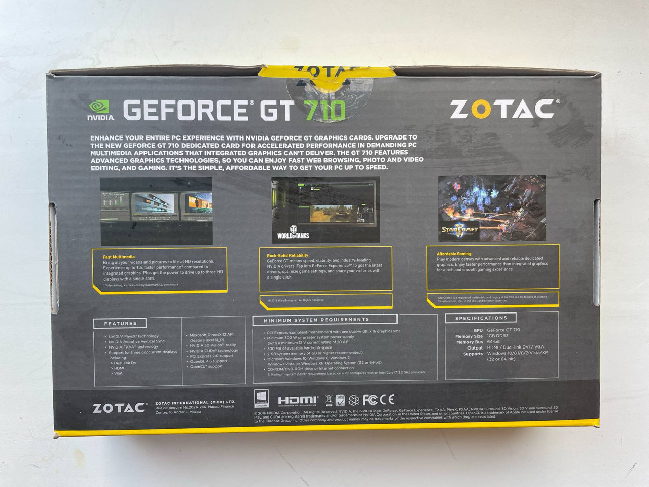 Zotac GT 710 Zone edition 1 GB, DDR3, 64 bit фото 3