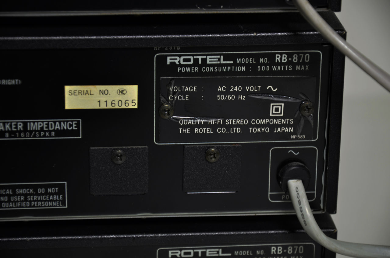 Rotel RC-870 + 2 * RB-870 фото 8