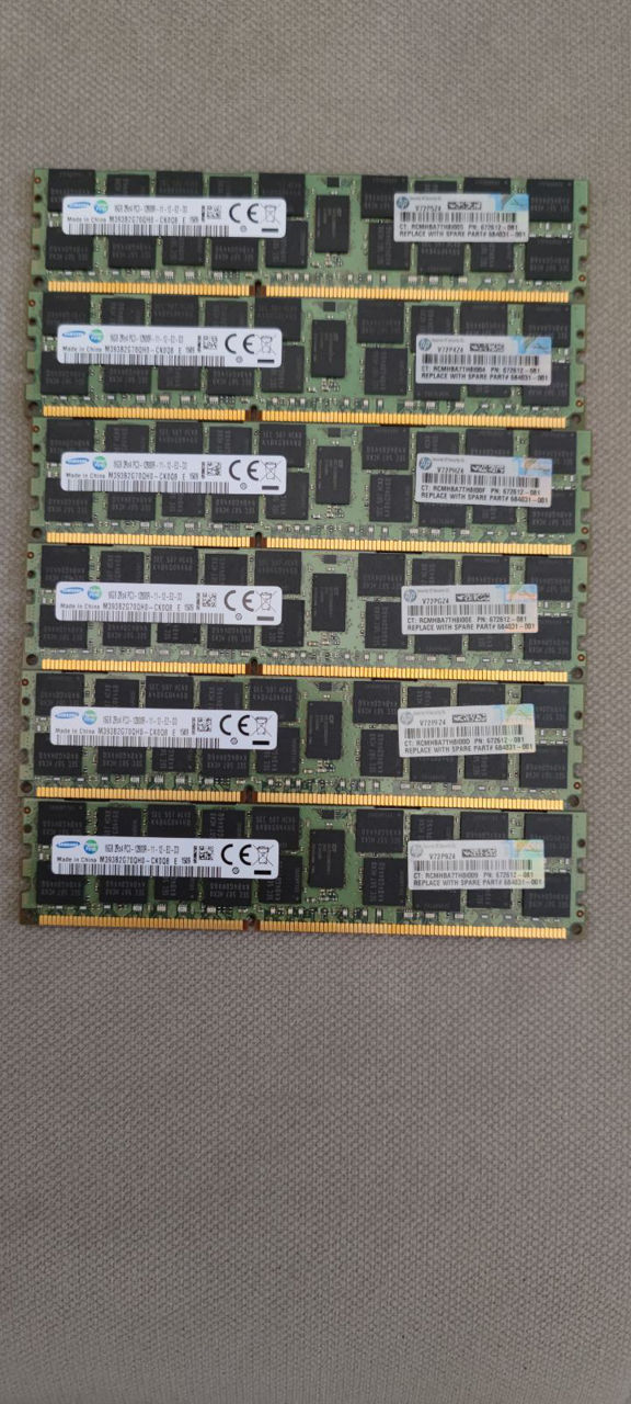 серверная память Samsung 16GB DDR3-1600 150 лей фото 0