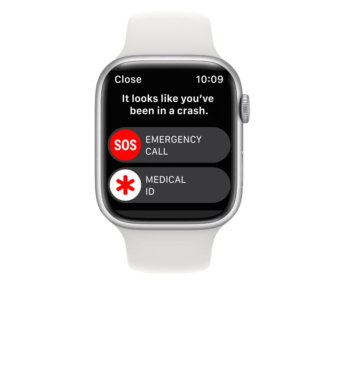 Apple Watch Series 8 GPS 45mm Silver Aluminum Case with White Sport Band foto 7