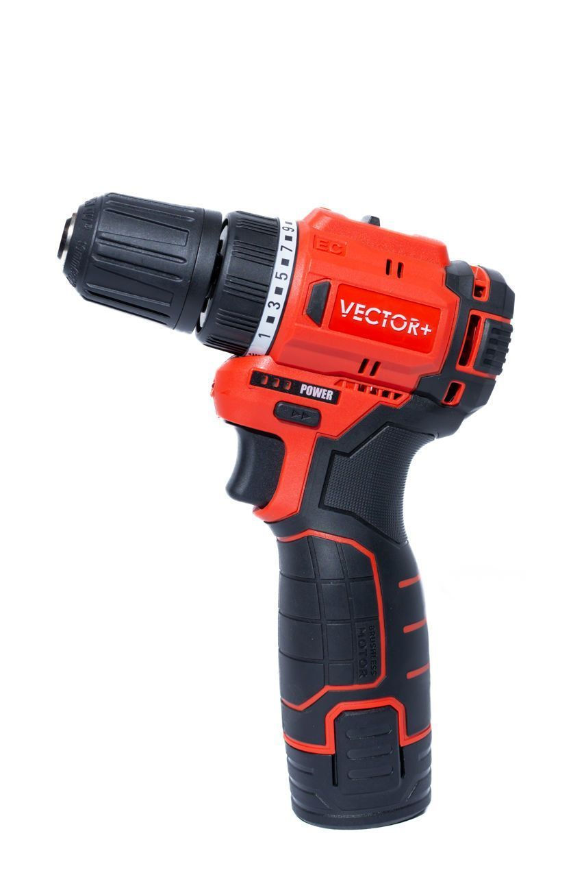 Masina de gaurit/insurubat 12V BL 2*2.0Ah, incarcator Vector+ ...