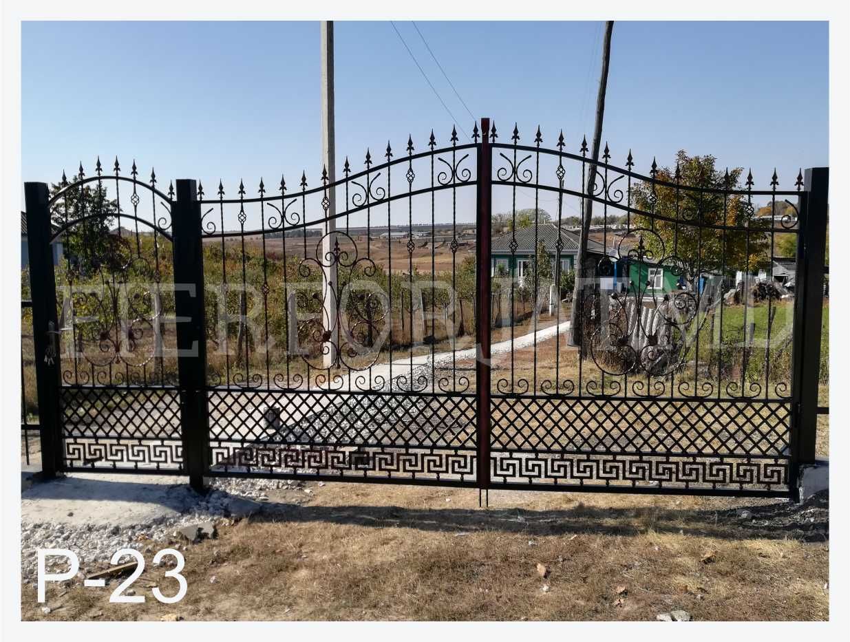 Porti in stoc ! ! !   Porti din fier forjat , balustrade, gard, copertine, elemente forjate foto 3