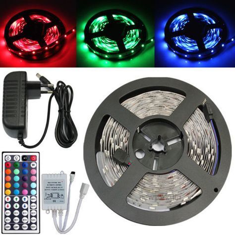 Светодиодная лента LED, RGB / multicolor /, 2buc. x 10metri , 2*34W, 5050 LED ,light bar,total -20m. foto 1