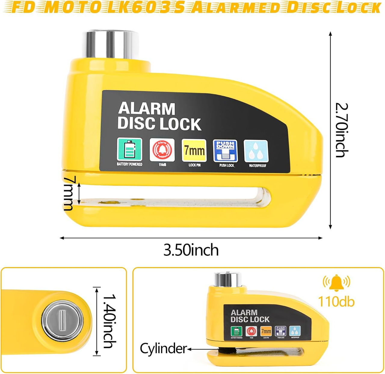 Alarma pentru Bicicleta Trotineta Motocicleta foto 1