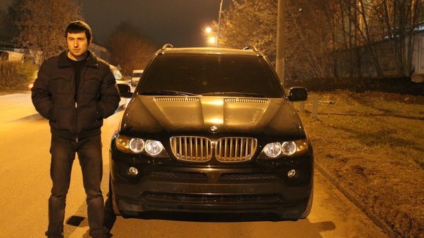 За рулем BMW x5 зима