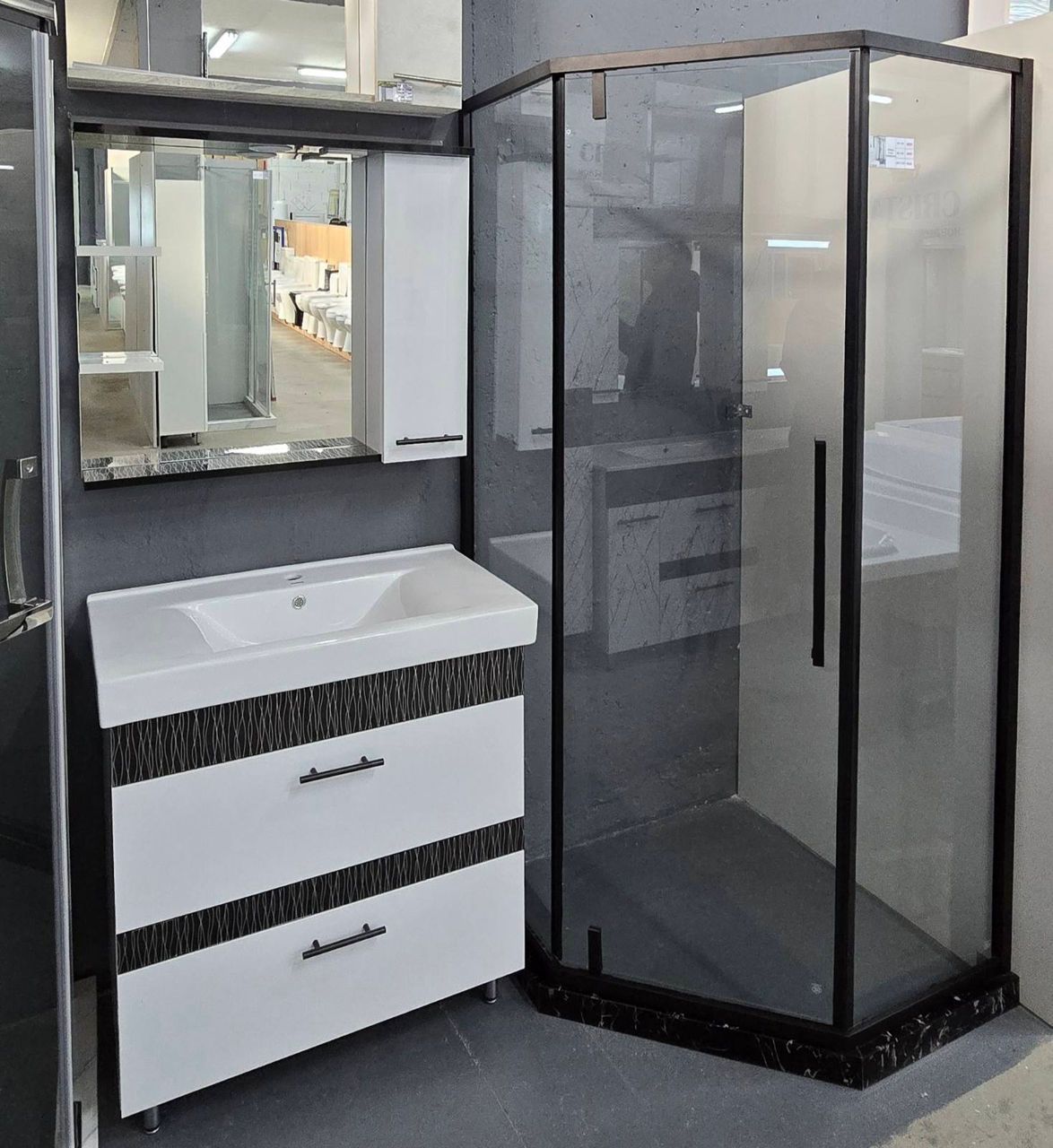 Set mobila pentru baie / dulap / oglinda / modele cu diferite dimensiuni / мебель для ванной комнаты foto 6