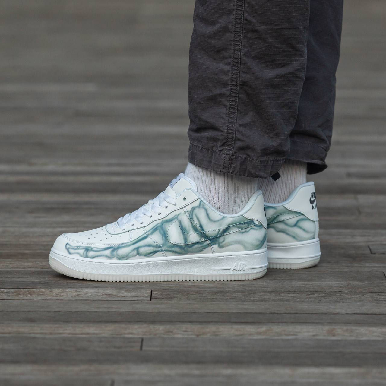 Nike Air Force 1 Low Skeleton White foto 6