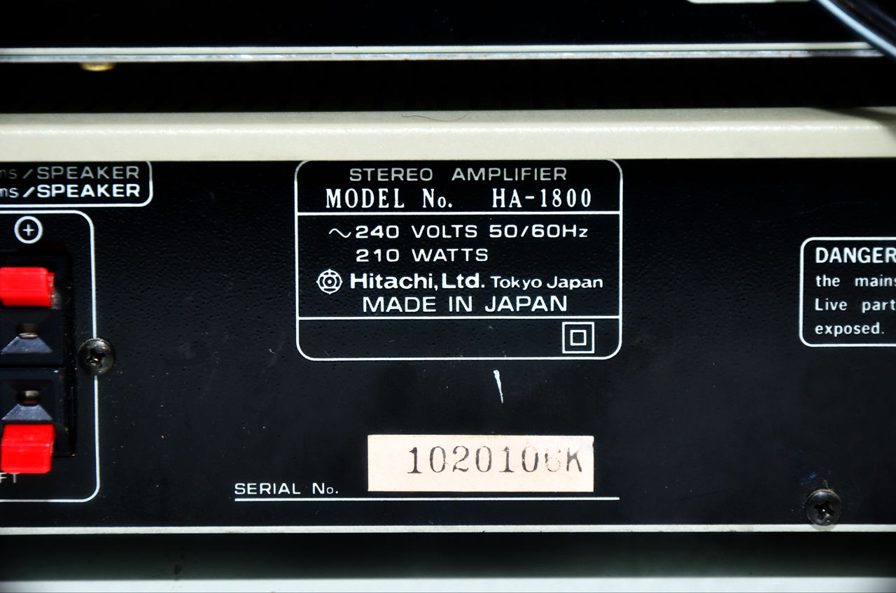 Hi-Fi Hitachi HA-1800 / FT-2500L / D-E10 Винтажная стойка Made in Japan фото 9