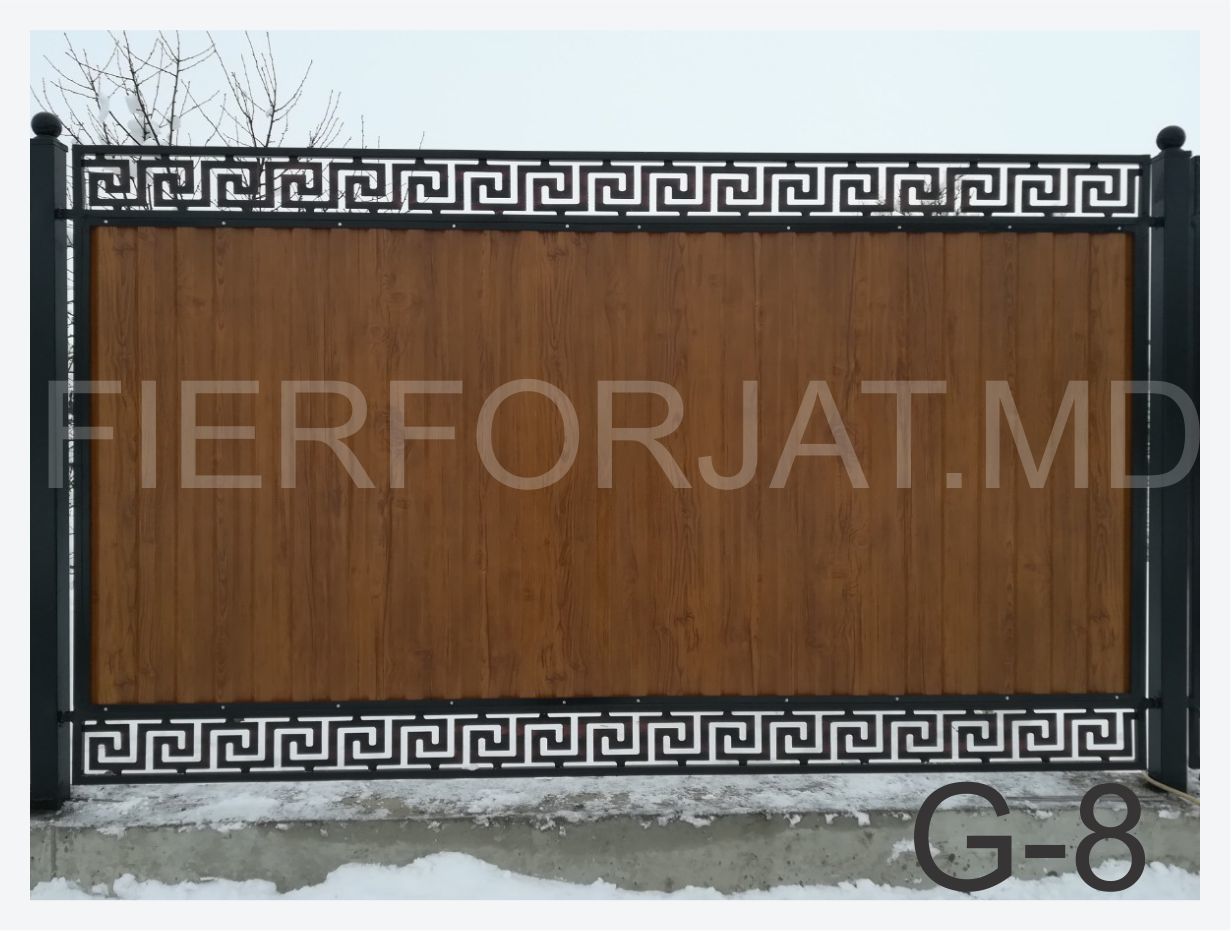 Gard din metal,profnastil , fier forjat foto 0