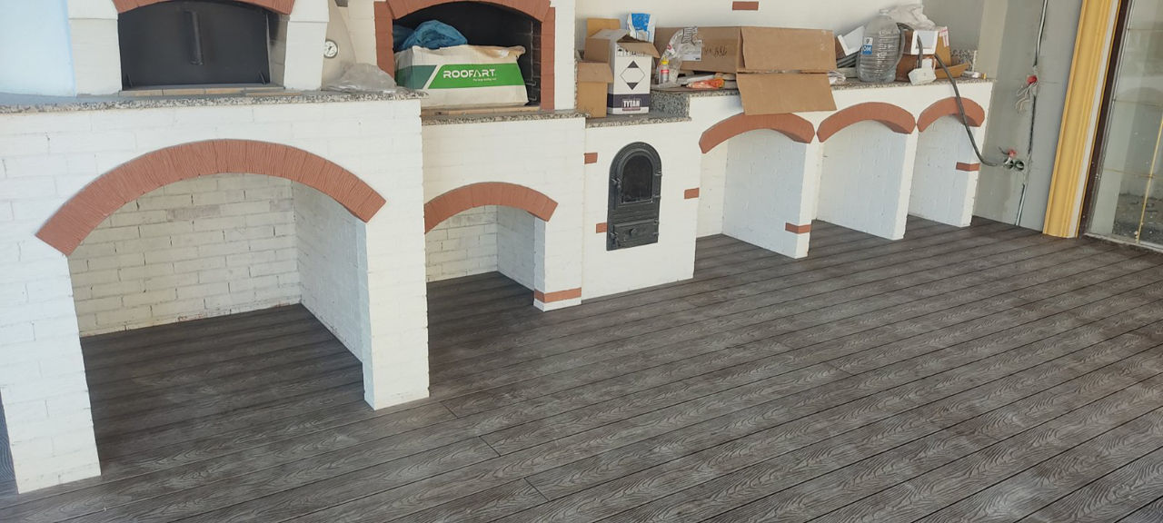 Decking WPC sistem de pavare pentru terase si piscine террасная доска древесно-полимерный композит foto 13