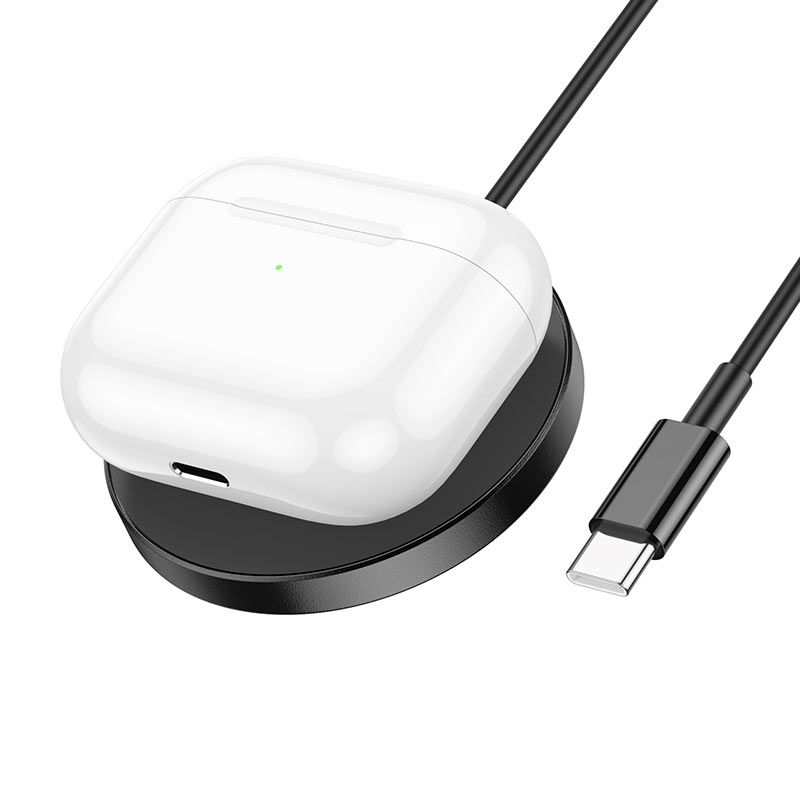 Încărcător fără fir Magsafe HOCO CW41 Delight Încărcător rapid fără fir magnetic 3 în 1 15W Negru foto 4