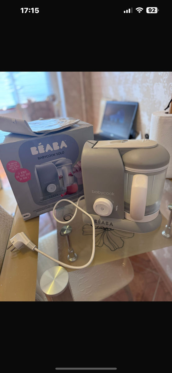 Пароварка-блендер для детского питания Béaba Babycook Solo foto 0