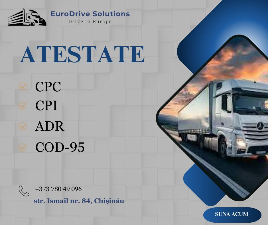 Atestate auto CPC CPI ADR, manager transport, permis de conducere , etc. foto 0