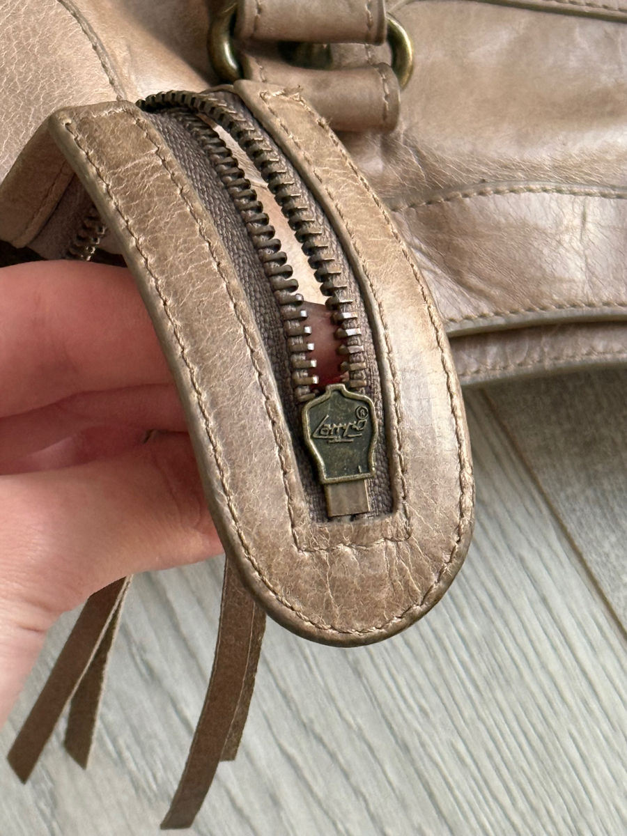 Balenciaga City Vintage Beige Leather Bag foto 1