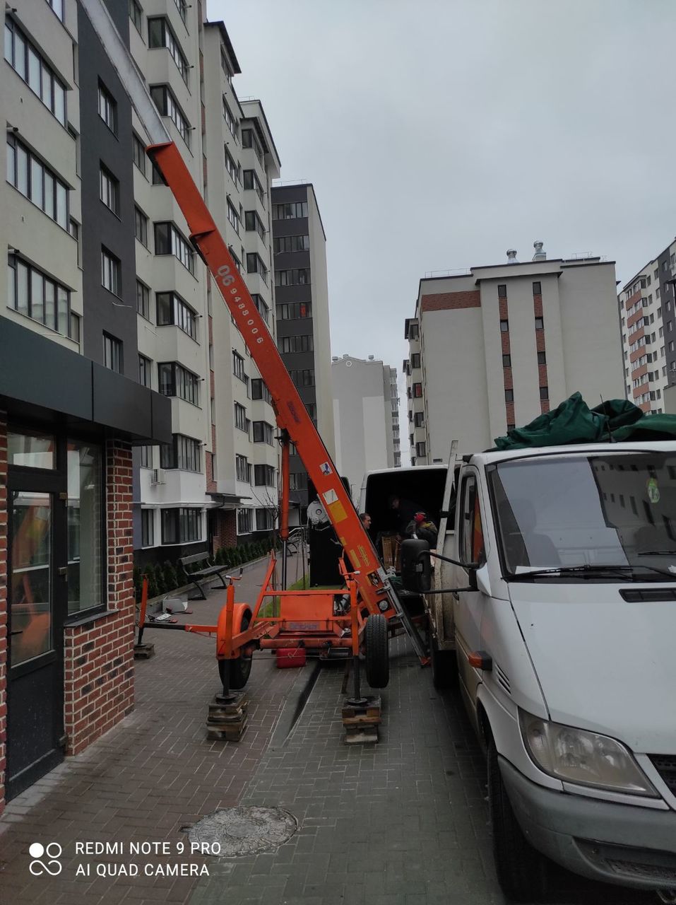Lift mobil, auto lift de ridicare a materialelor de constructii foto 4