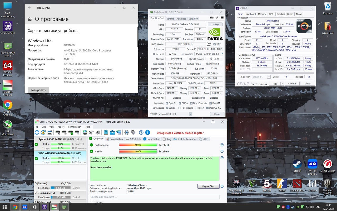 Cpu FX 8300 - 3.6 ghz - 8 core - Ram 8 gb - Video RX560 4 gb - SSD+HDD! foto 2