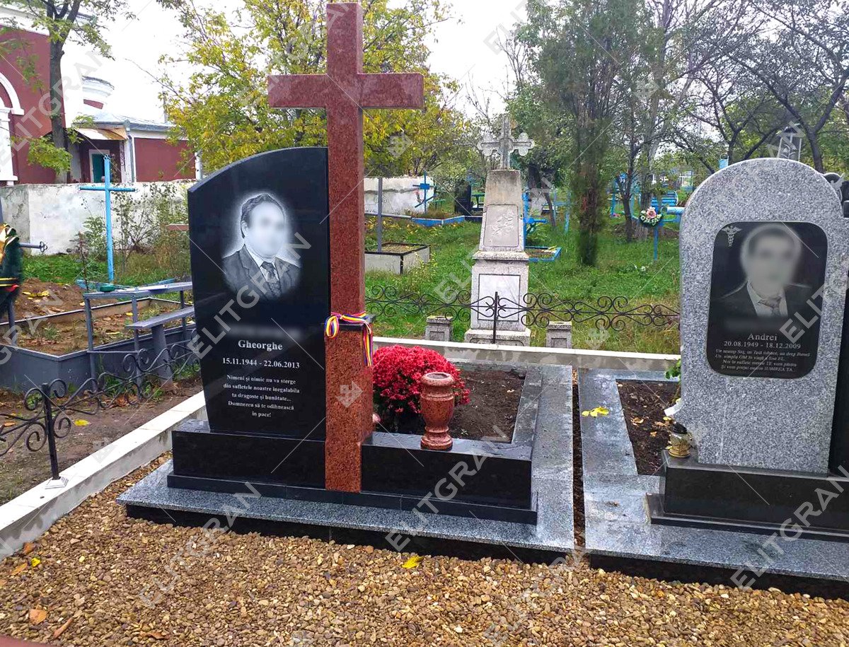 Catalog monumente funerare din granit Chisinau Moldova preturi,diferite modele,foto, cruci, Elitgran foto 4