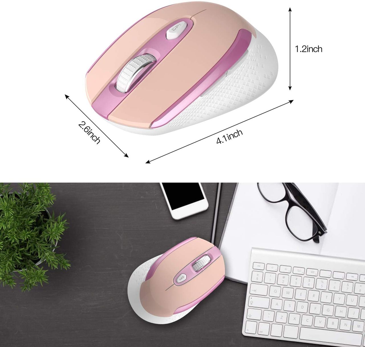 Mouse Wireless Se Incarca Prin Micro USB fara fir фото 2