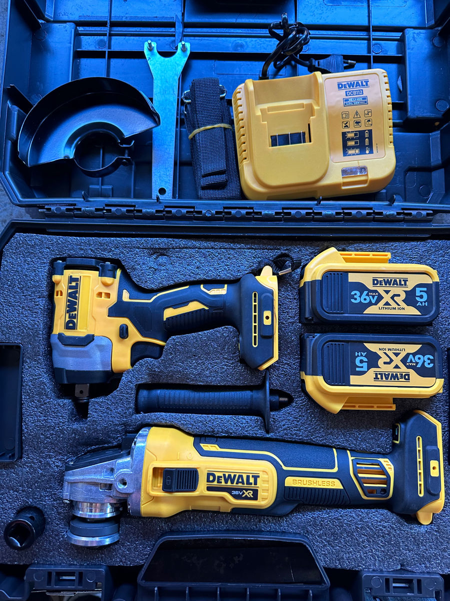 Dewalt болгарка + гайковерт foto 0