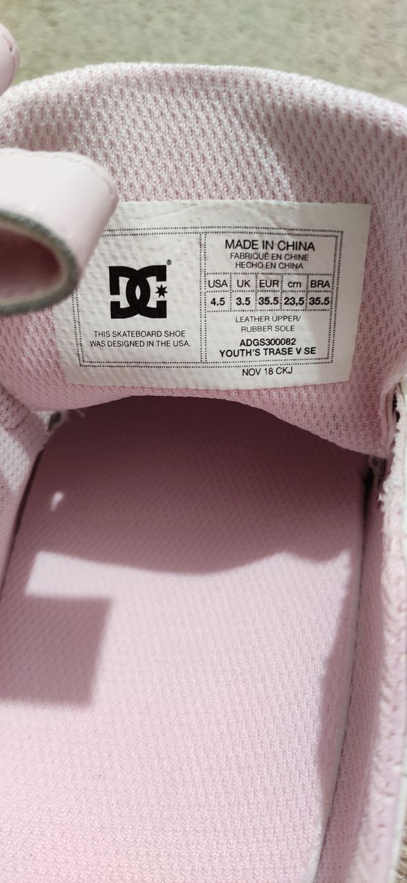 Dc shoes кеды розовые 35 размер ( новые) foto 4