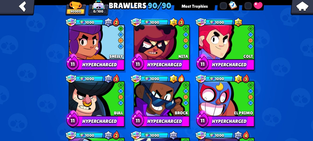 Cont de Brawl Stars 90.000🏆 foto 2