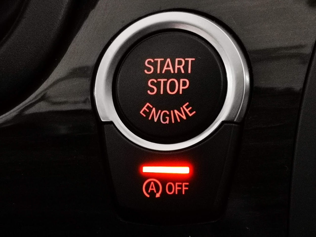 thumbnail image 2 of Partol Car Engine Start Stop Switch Button Cover For BMW E60 E70 E71 E72 E83 E84 E90 E91 E92 E93 3 5 Series Engine Switch Power Ignition Start Stop Button Replacement Black 2 of 14