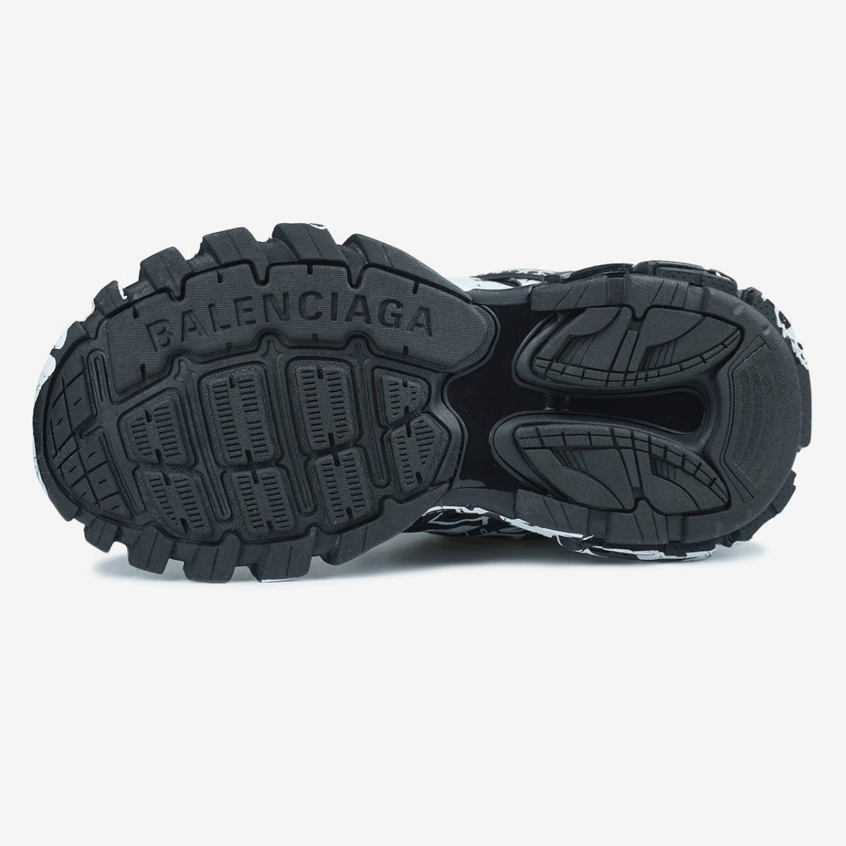 Balenciaga Track Graffiti Black/White Unisex foto 7