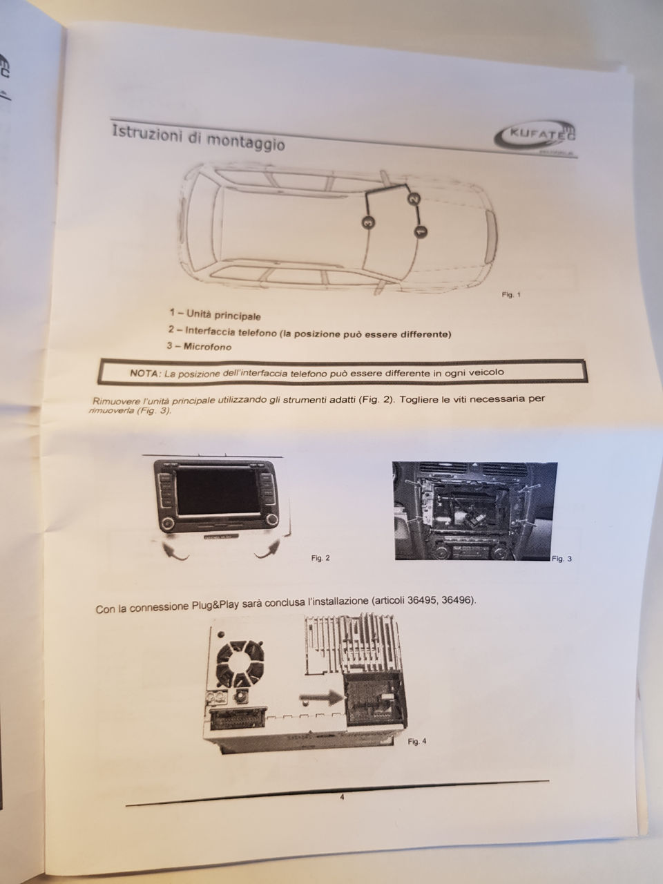 Комплект громкой связи для vw, seat, skoda foto 5