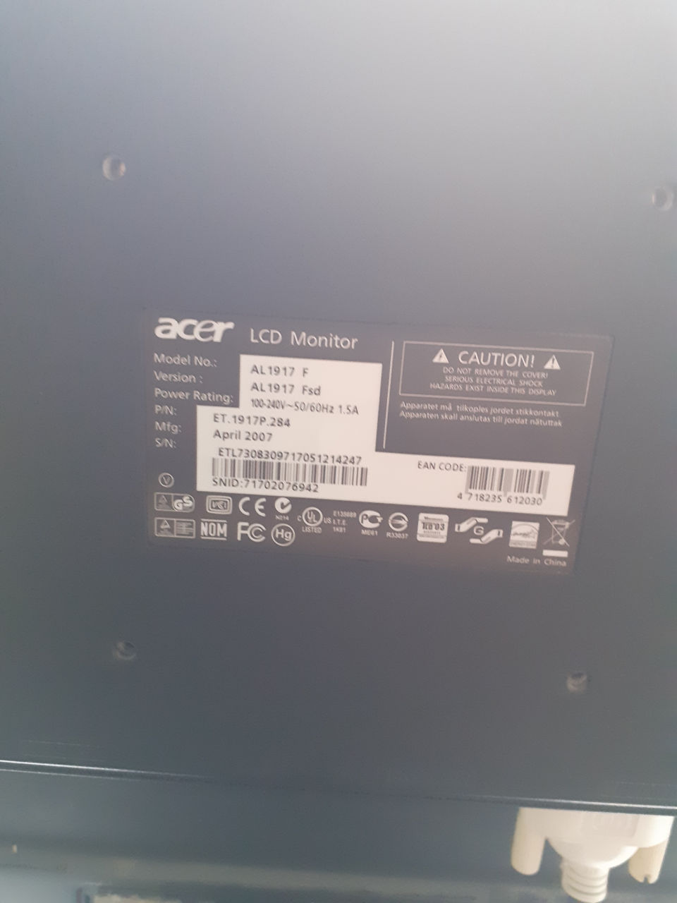 Мониторы LOC-24inch +ACER-19inch