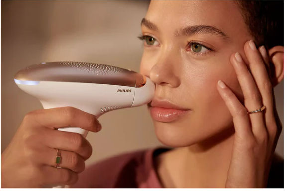 Epilator ipl philips lumea avanced bri921/00, 250.000 impulsuri, 1 accesoriu, retea, alb-roz + trimm foto 2