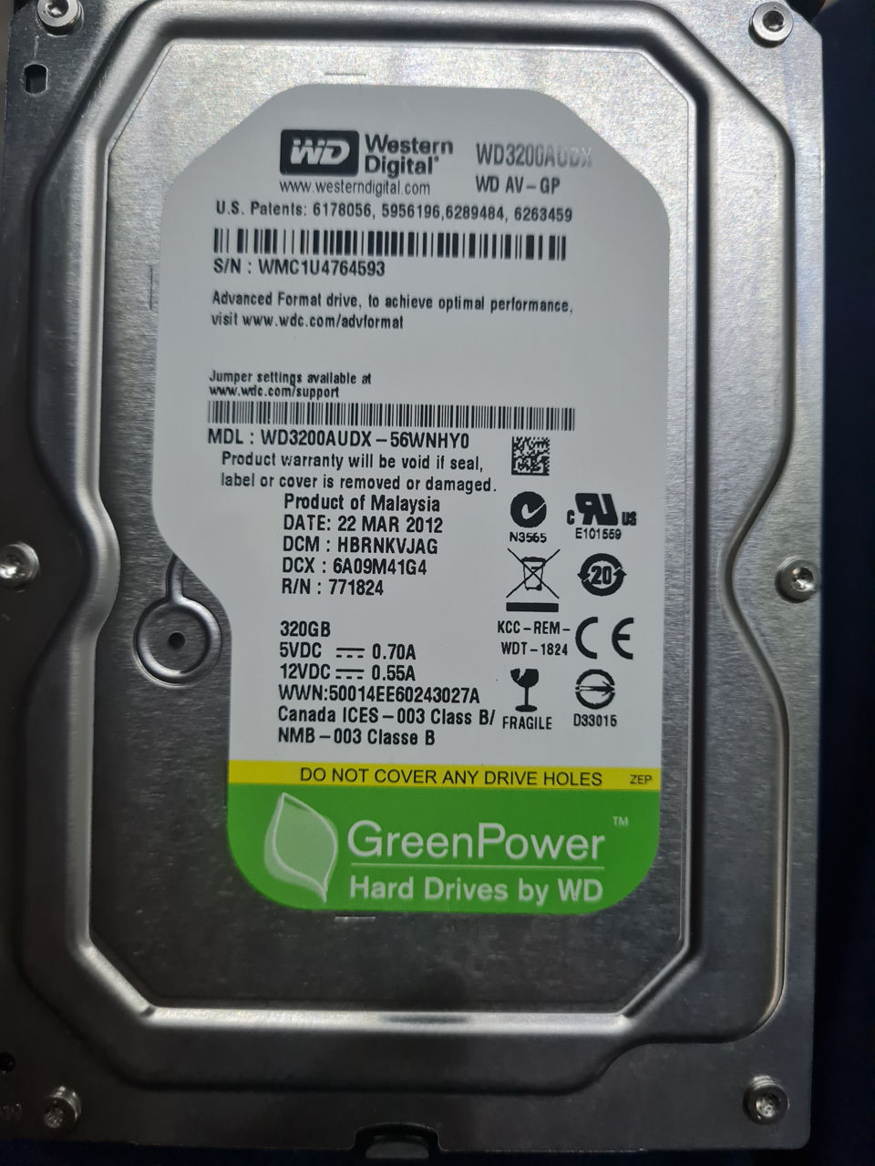 Western Digital 320 Gb