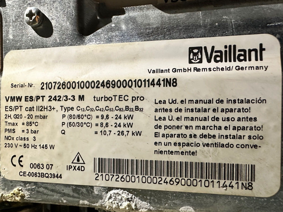 Cazan Vaillant Turbo Tec Pro 24kw foto 3