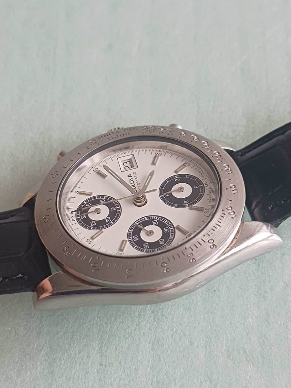 bulova chronograph automatic valjoux 7750 ref..13067 foto 3