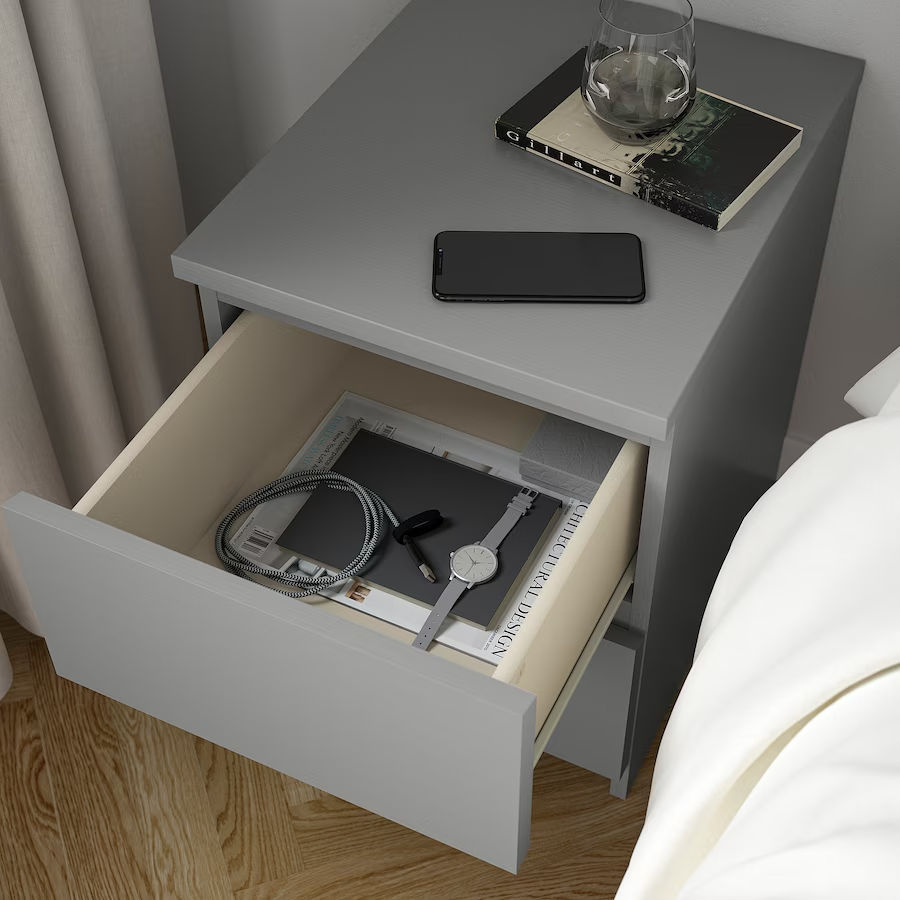 Noptieră Ikea cu 2 sertare 40x55 - Livrare în toată Moldova! Credit 0% foto 1